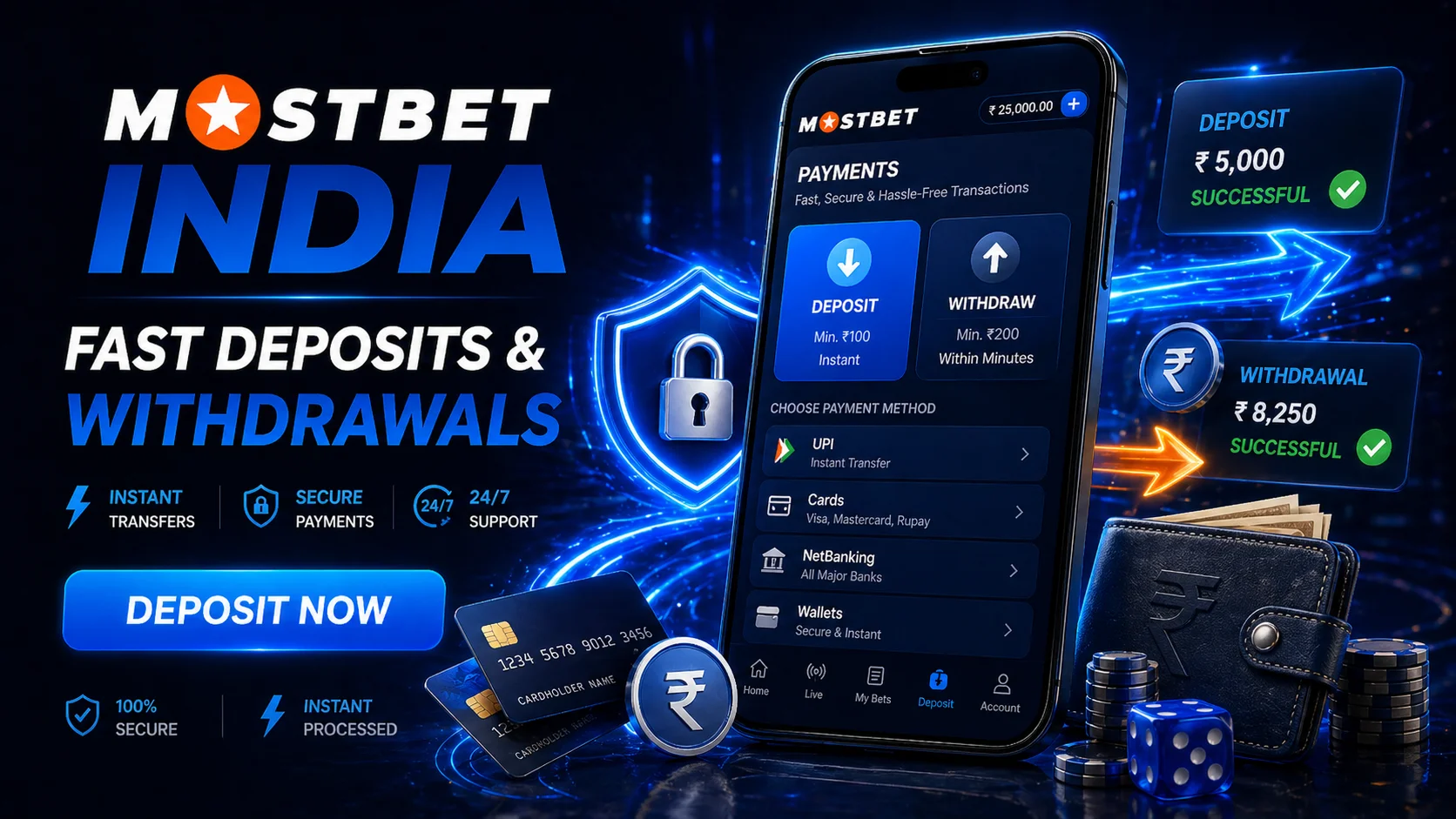 Mostbet India UPI PhonePe Paytm payments